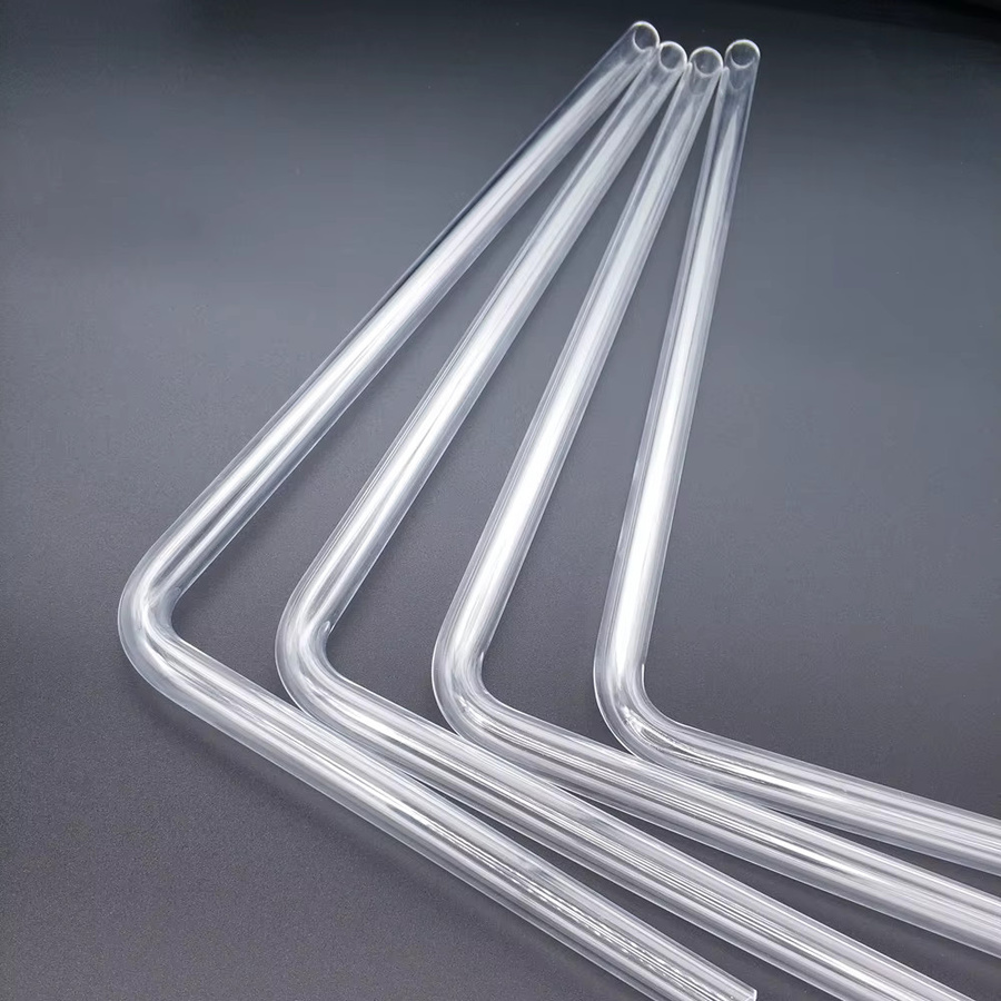 Barrow PMMA/PETG Hart Rohr Set Transparent, 90 Grad Biegung, 4er Pack - Bild 1