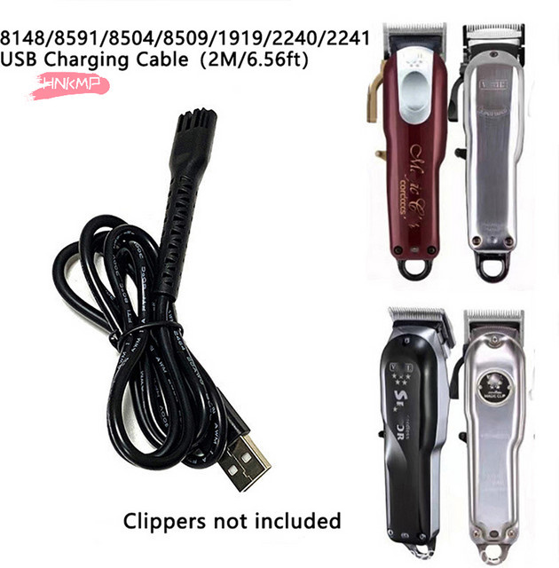 USB-C Ladekabel-Adapter für elektrische Haarschneidemaschinen, 5V Netzteil in Schwarz, kompatibel mit Clipper 8148, 8591 und 8504 - Bild 1