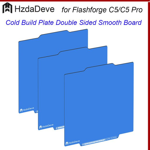 HzdaDeve Kaltbauplatte für Creator 5 / 5 Pro, doppelseitige glatte Platte, Blau - Bild 1