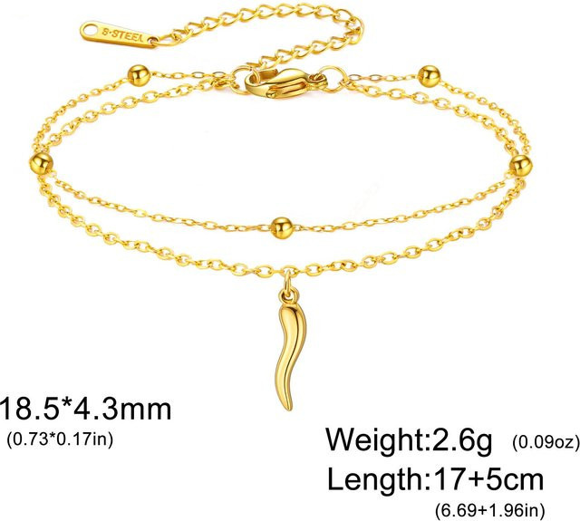 Charm-Armband Edelstahl, Rot, Perle, Damen, 17-22 cm - Bild 1