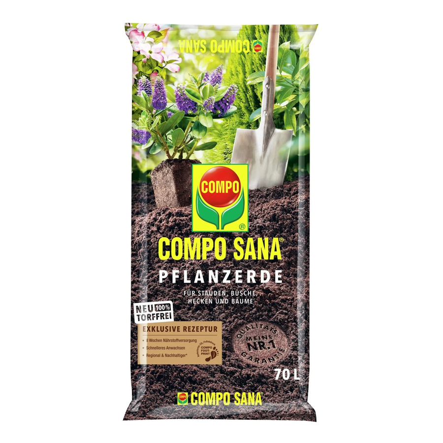 Compo Sana Torffreie Pflanzerde für Stauden, Gehölze, Hecken und Gartenpflanzen - Bild 2