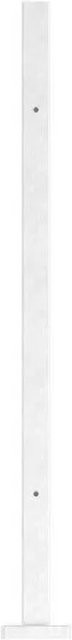 FeNau Edelstahlpfosten V2A für Bodenmontage, Farbe Silber, Geschliffen Korn 240, B/T/H: 40 x 40 x 880 mm - Bild 1