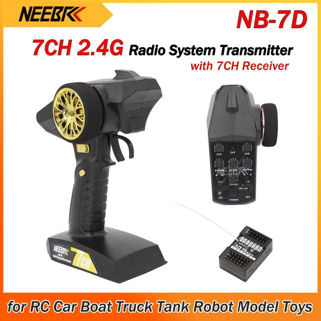 NEEBRC NB-7D 7-Kanal-Funksystem Sender, mit Lichtsteuerungsempfänger - Bild 1