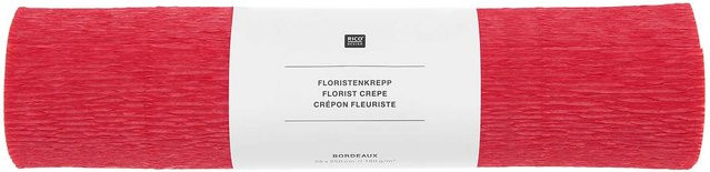Rico Design Paper Poetry Floristenkrepp in Bordeaux - Bild 1