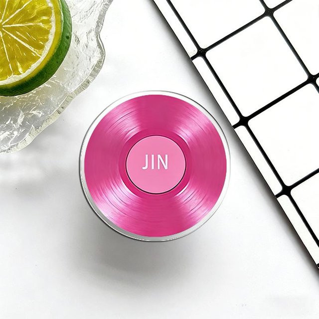 BTS ARIRANG Handyhalter im Schallplatten-Stil aus Acryl, ausziehbarer Ständer mit Jin, Pink, Kpop Fan Merchandise Geschenk - Bild 1