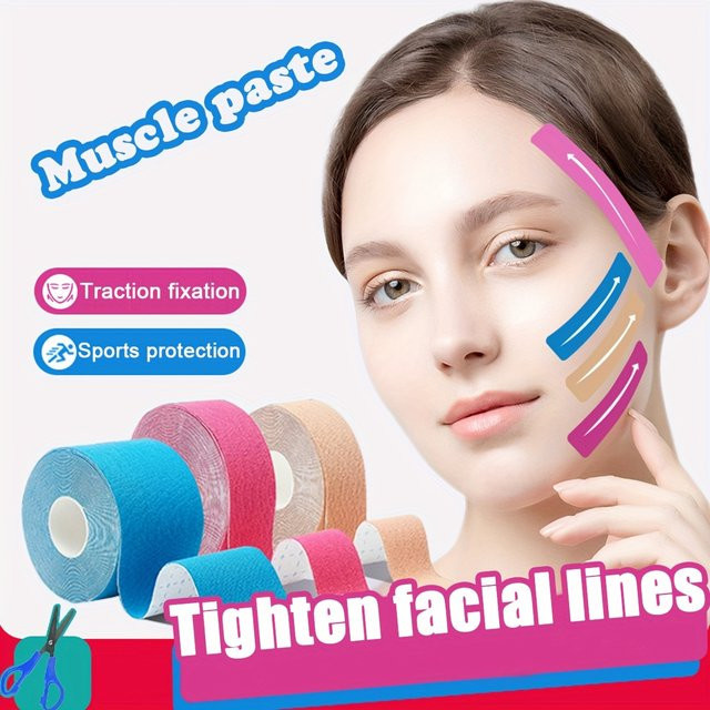 Beauty Kinesiology Tape Anti-Falten Gesichtstape, 2cm - Bild 1