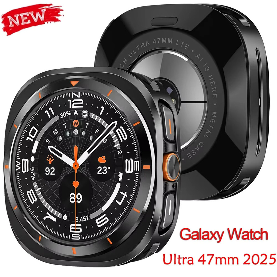 CAOWTAN Schutzhülle für Samsung Galaxy Watch Ultra, 47 mm, Schwarz Weiß, Unisex - Bild 7