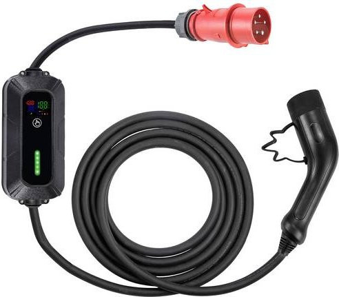 Platinet PPC32AT eMobility Ladekabel Typ 2 in Schwarz, Länge: 5 m - Bild 1