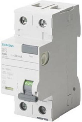 Siemens FI-Schutzschalter 5SV3614-7 RCD 40A 0,3A 230V in Weiß - Bild 1