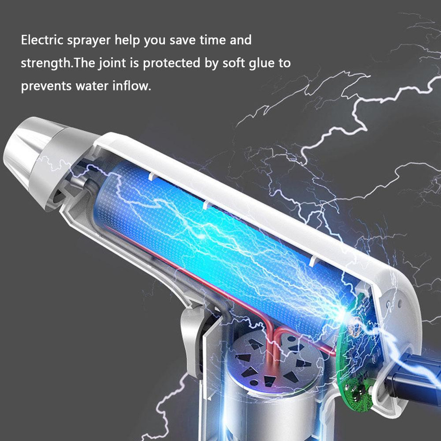 Koogeelife Elektrische Gießkanne und Sprühflasche mit Akku für Innen und Außen, Weiß - Bild 3