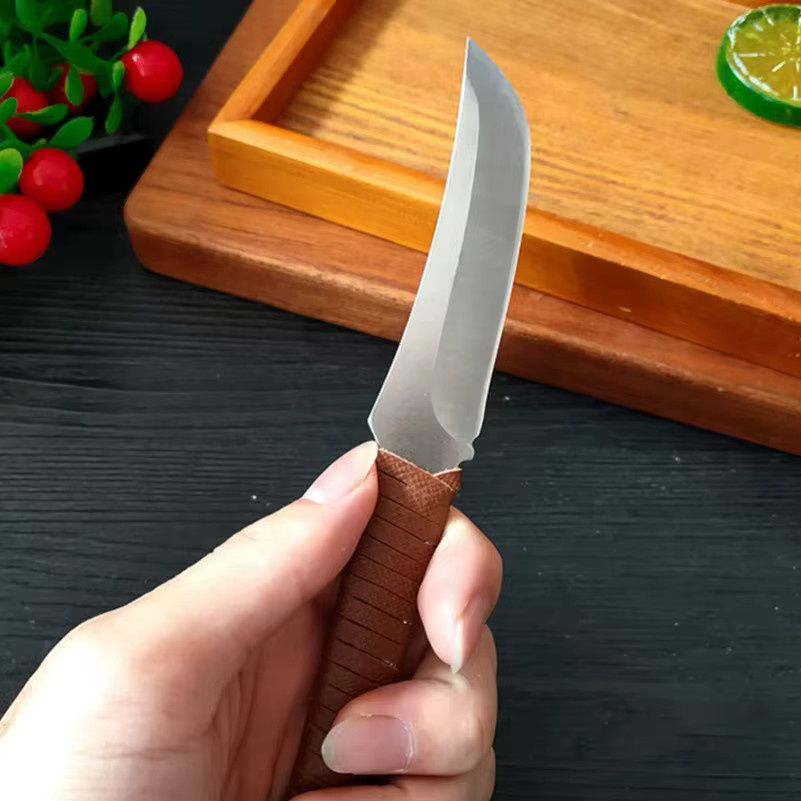GuanQi Ausbeinmesser aus Edelstahl für Fleisch, Gemüse und Fisch mit Seilgriff - Bild 3