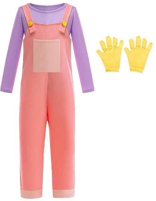 The Amazing Digital Circus Jax Cosplay Kostüme, Jumpsuit+Handschuhe, rosa, ab 0 Jahren - Bild 1