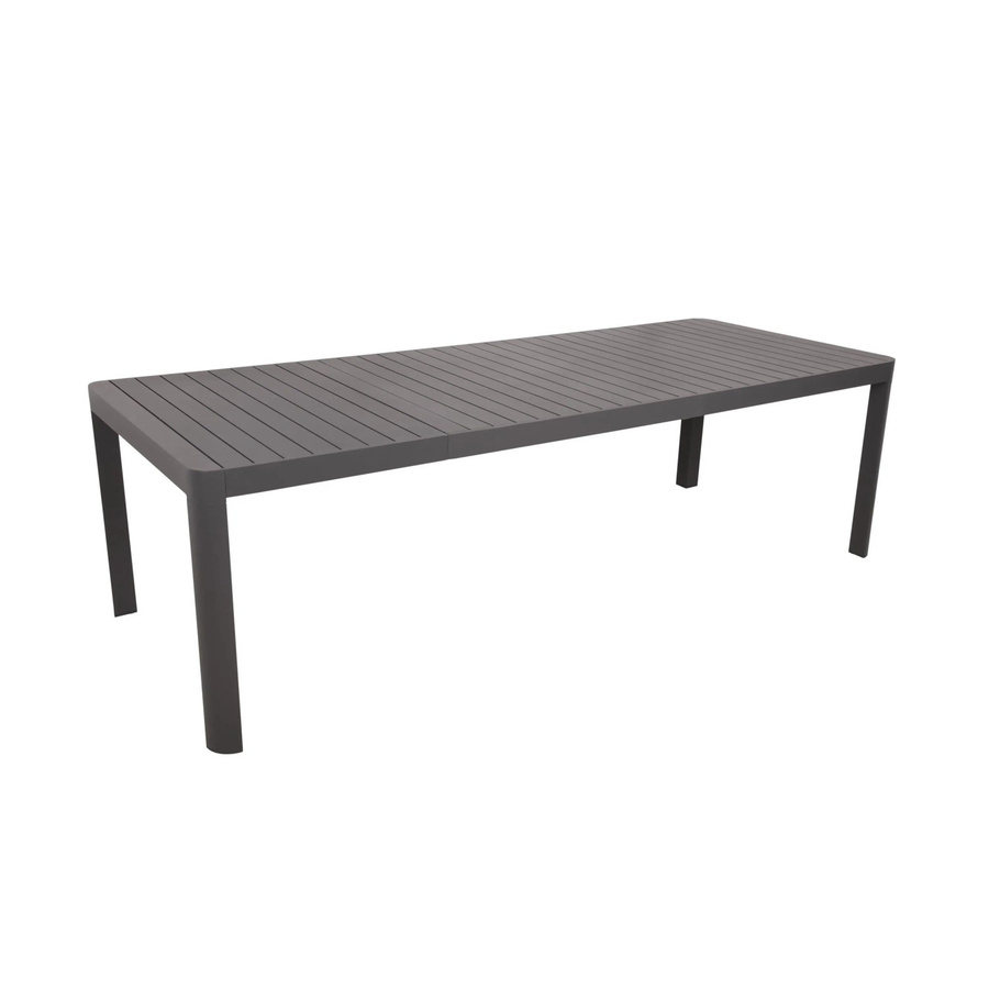 DELUKE Gartentisch ELLEN Ausziehtisch aus Aluminium in Anthrazit, B/T/H: 255 x 100 x 75 cm - Bild 2