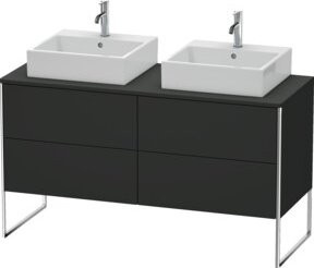 Duravit Waschtischunterschrank XSquare, Farbe: Graphit matt, stehend, B/T/H: 140 x 54,8 x 77,8 cm - Bild 1