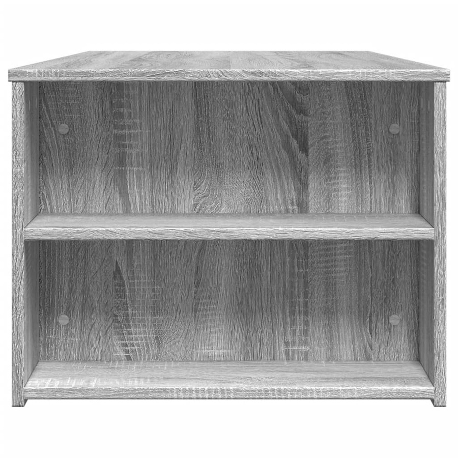 vidaXL Couchtisch aus Holzwerkstoff in Grau, B/T/H: 102 x 55 x 42 cm - Bild 4