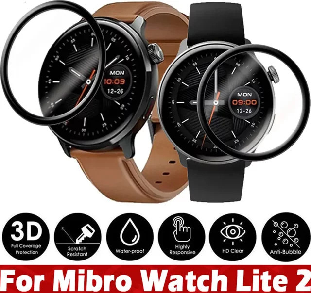 Mibro Displayschutzfolie für Mibro Watch Lite 2, transparent, Unisex - Bild 1