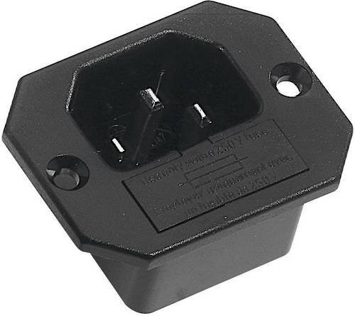 KWB Kaltgeräte-Steckverbinder 42R321121 42R Stecker Schwarz Einbau vertikal 2 + PE 10A - Bild 1