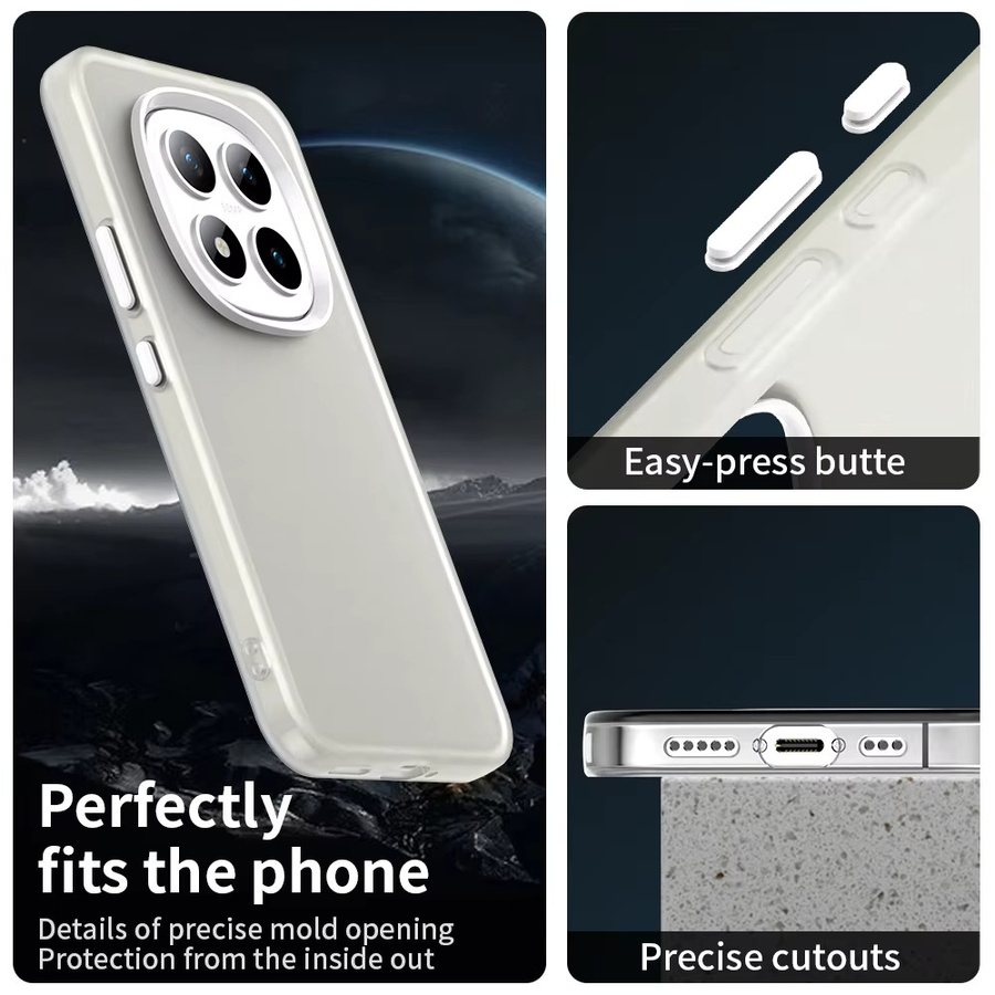 Stoßfeste Handyhülle von Xiaomi für Redmi 15 Pro Plus, Redmi 15 Pro, Poco M8 Pro und Poco M8 in Transparent oder Schwarz, minimalistisches Design mit mattierter Oberfläche - Bild 2