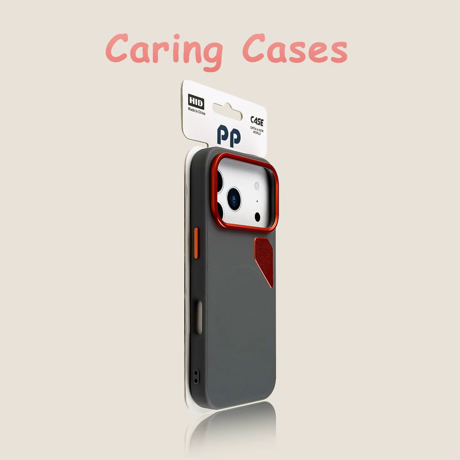 Magnetische Schutzhülle mit Ledertextur und Wärmeableitung für iPhone 17 Pro Max, iPhone 16 und iPhone 15 in Schwarz - Bild 1