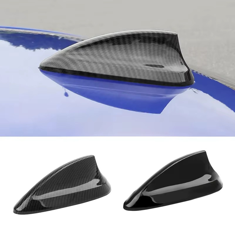 Auto Shark Fin Antenne Abdeckung in Carbon-Optik für BMW 3er 4er 5er Serie, Farbe: Schwarz - Bild 5
