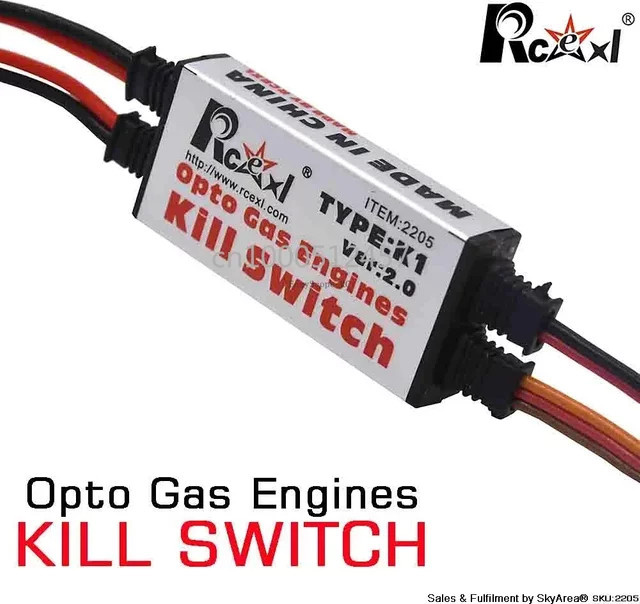 Rcexl Opto Gas-Motorkill-Schalter Version 2.0, Zubehör, Kunststoff, ab 14 Jahren - Bild 1