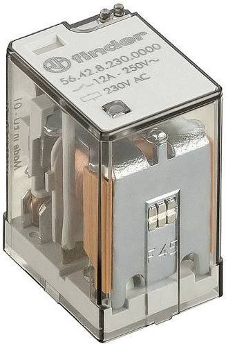 Finder Printrelais 56.42.8.230.0000 230 V/AC 12A 2 Wechsler transparent - Bild 1