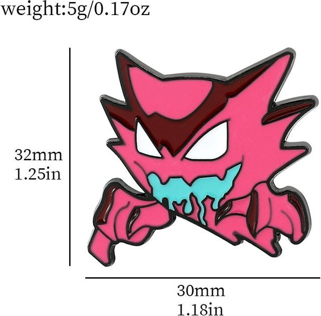 Yiran toy 1 Gengar Pokemon Anime Emaille Anstecknadeln Metall Set - Bild 1