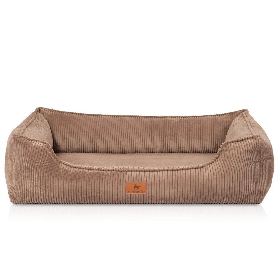 Knuffelwuff Hundebett Nunavut Orthopädisch aus Cord in Braun XXL B: 120 cm, T: 85 cm - Bild 2