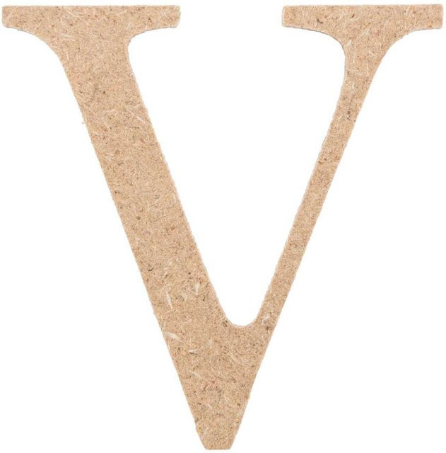 Rico Design MDF Mini Großbuchstabe V aus Holz - Bild 1