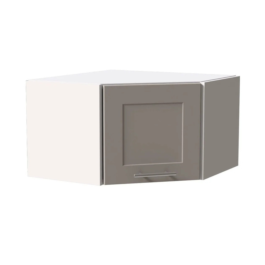 Feldmann-Wohnen Eckhängeschrank Oslo W10/60/36 in Weiß und Kaschmir Matt mit Soft-Close-Türen, B/T/H: 60 x 60 x 36 cm - Bild 2