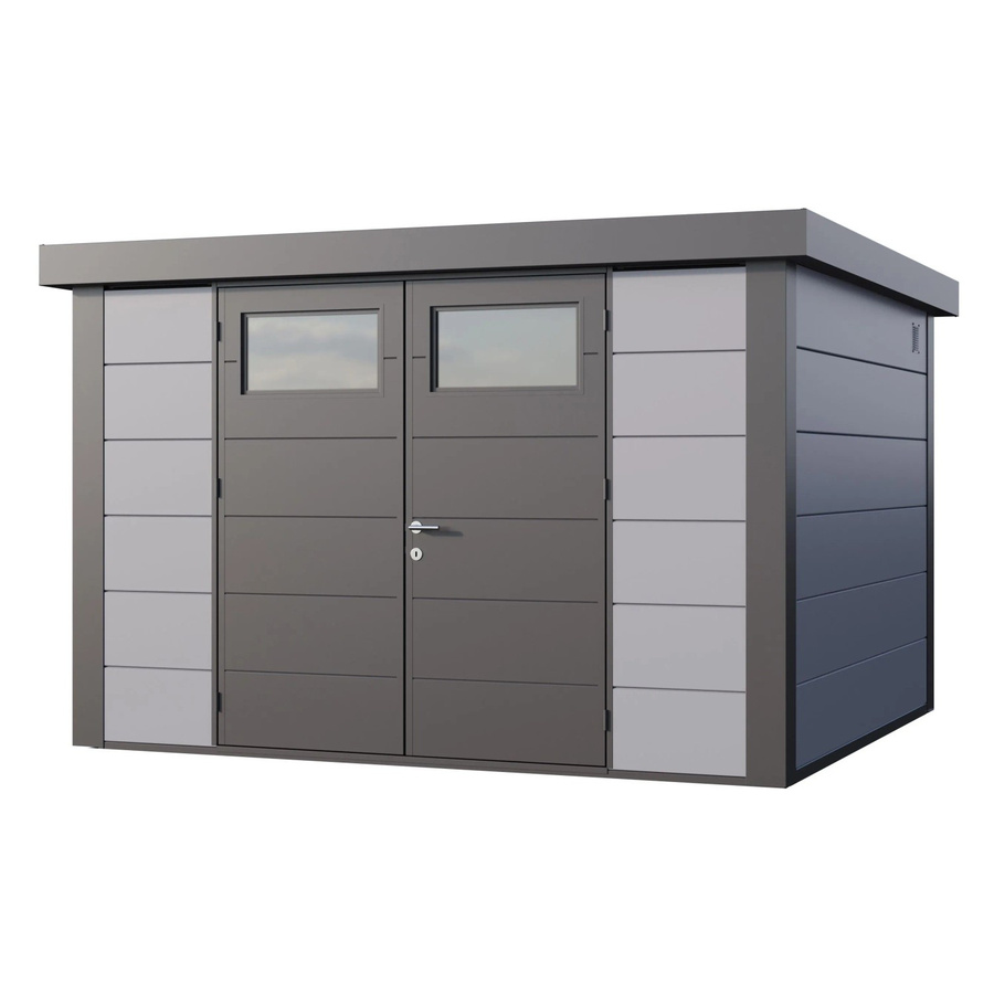 Telluria Gerätehaus Classico in Grau mit Außenmaß B: 348 cm, H: 219 cm, T: 318 cm - Bild 2