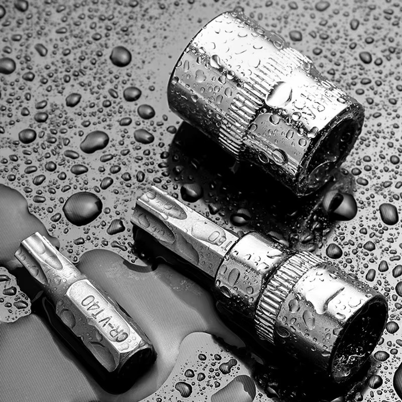 NIUXIANG 34-teiliges Torx-Bit- und E-Torx-Stern-Steckschlüssel-Set mit Koffer, 1/4 Zoll, 3/8 Zoll und 1/2 Zoll Antrieb - Bild 2