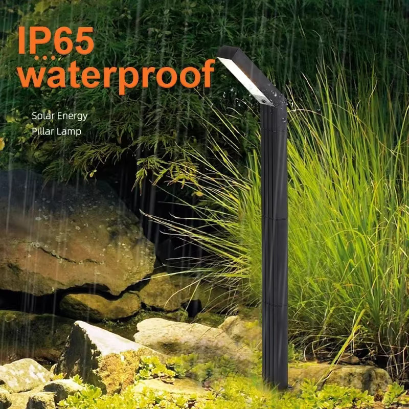 VENUSWING Solar-Außenleuchten LED-Gartenleuchten in Schwarz mit IP65 Wasserdichtigkeit für Garten, Terrasse und Gehweg - Bild 5