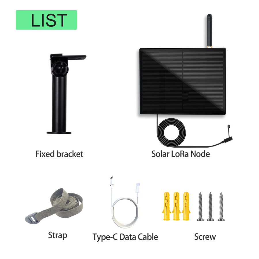 Heltec 4W Solar LoRa Node Wasserdicht mit Batterie für Meshtastic APP in Schwarz - Bild 4