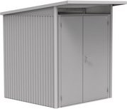 Biohort Gerätehaus AvantGarde aus Metall mit Doppeltür in Silber Metallic, B/T/H: 174 x 174 x 218 cm - Bild 2