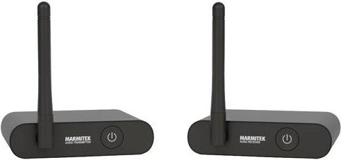 Marmitek Audio Anywhere 630 Stereo Audio Extender RCA in Schwarz und Gold mit 20m Reichweite - Bild 1