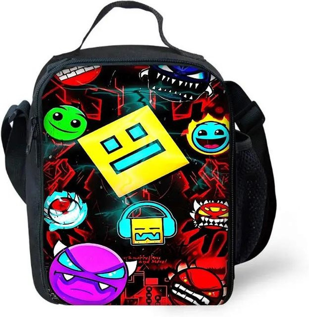 Fancy Style Studio Thermische Kühltasche Geometry Dash für Kinder, Mehrfarbig, B/T/H: 25 x 20 x 5 cm - Bild 1