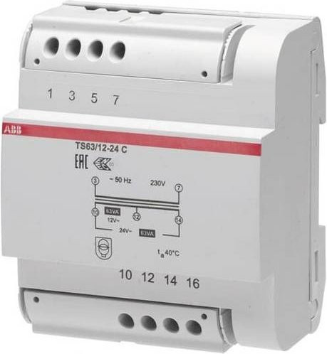 ABB 2CSM631043R0811 Klingel-Transformator 63V 2.6A in Weiß - Bild 1