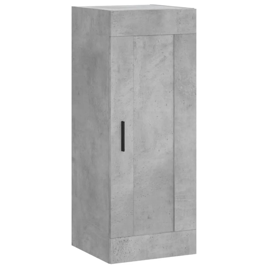 vidaXL Wandschrank in Betongrau aus Holzwerkstoff, B/T/H: 34,5 x 34 x 90 cm - Bild 2