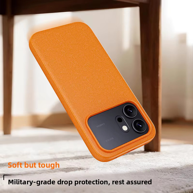 Schutzhülle für Huawei Honor 600 und Honor 600 Pro, matte magnetische MagSafe-Hülle aus hartem PC in Weiß und Orange - Bild 3