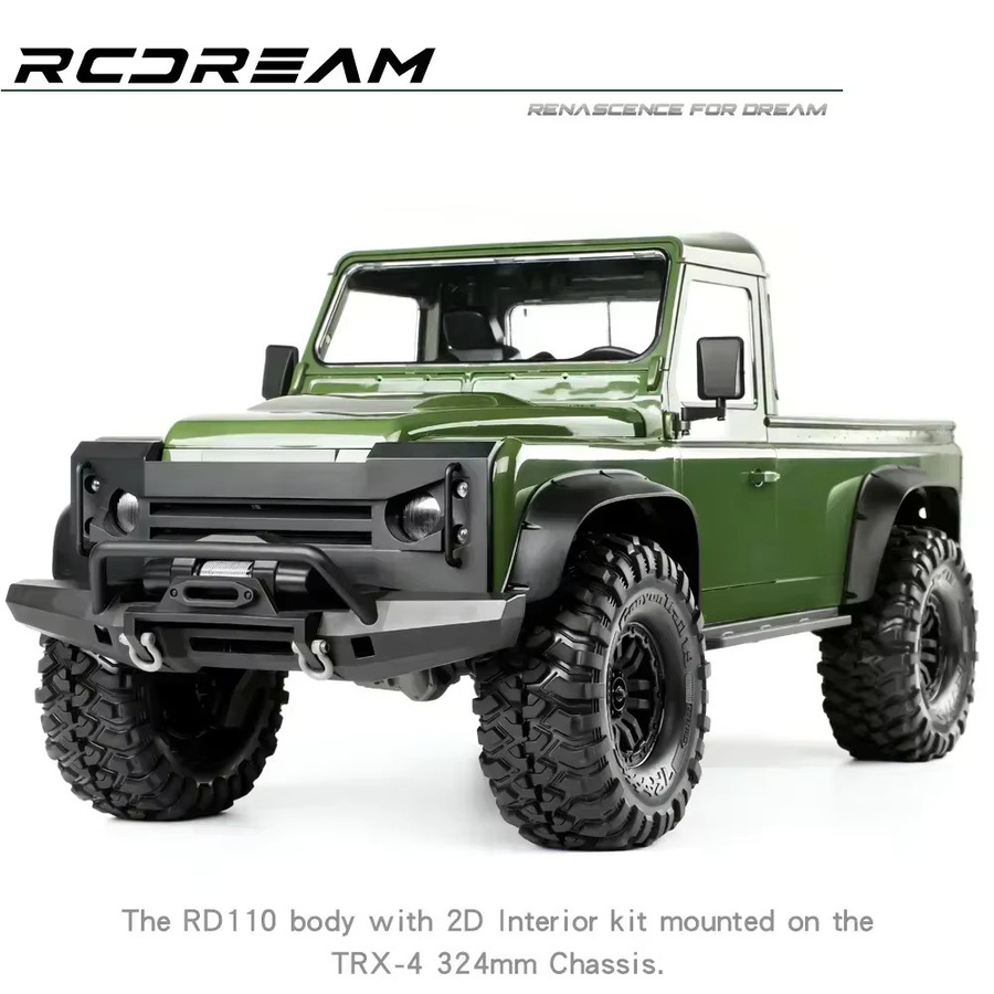 RCDream Wild-Defender RD110 2-Tür-Tonabnehmer, Hartkörper, Einzelkabine, 324 mm Radstand - Bild 2