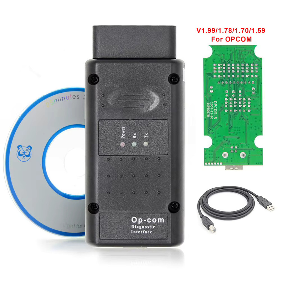 YIQIXIN OPCOM OBD-Scanner-Tool mit Bluetooth für Opel, Firmware PIC18F458 FTDI CAN BUS, Diagnosegerät zur Fehlercode-Auslesung, Schwarz - Bild 5