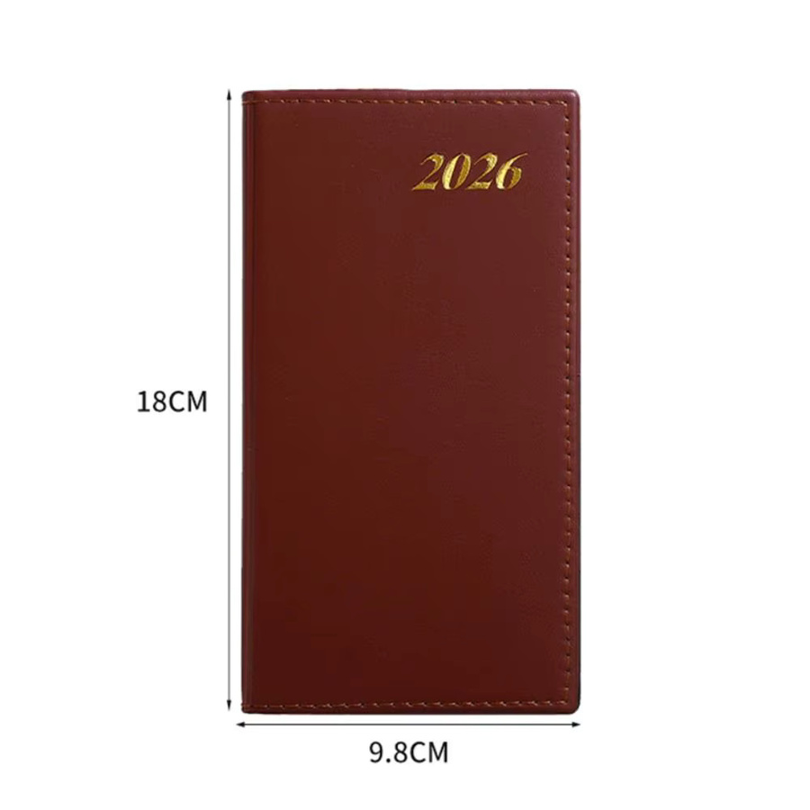 Mini A6 Agenda-Buch 2026 in Blau mit täglicher Planung, Hardcover Notizbuch und To-Do-Liste für Schule und Büro - Bild 4