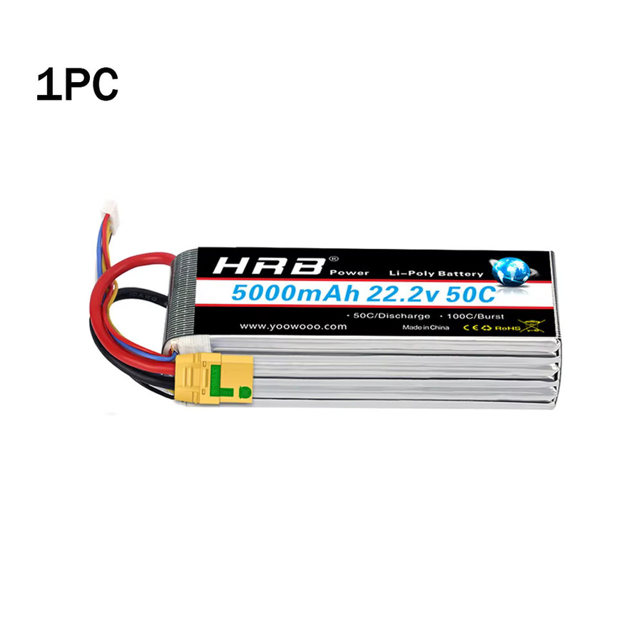 HRB Lipo Batterie, 5000mAh, XT90-S Anti Funken Stecker, 50C, 22,2V - Bild 4