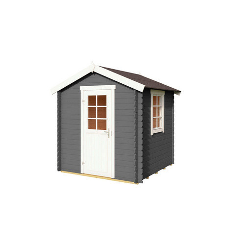 Lasita Gartenhaus Wels 1 aus Fichtenholz mit Satteldach in Carbongrau - Bild 3
