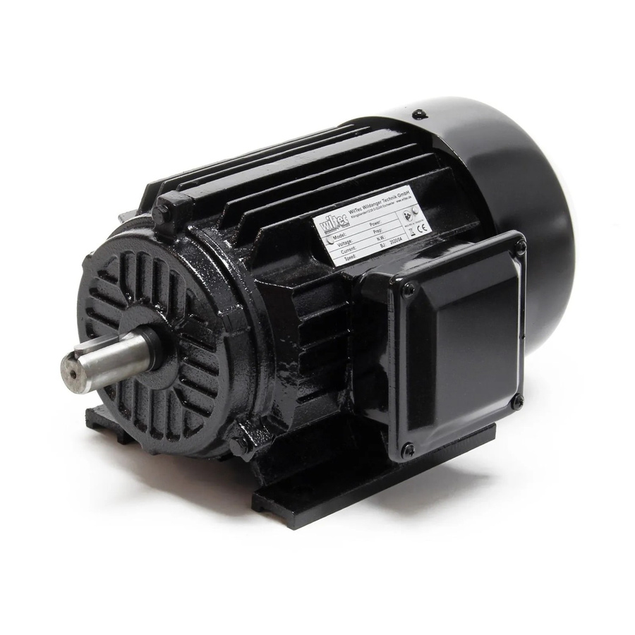 Wiltec Elektromotor 3-phasig 2-polig 22kW 3PS 400V mit Kupferwicklung in Schwarz - Bild 2