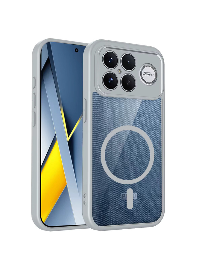 Transparente magnetische Handyhülle für Poco F8 Pro und Poco F8 Ultra mit kabelloser Ladefunktion und stoßfestem Schutz - Bild 3