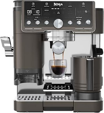 SharkNinja Luxe Pro 3-in-1-Kaffeemaschine mit integriertem Mahlwerk, Aufschäumer und integrierter Waage in Braun | ES701EUBR - Bild 1