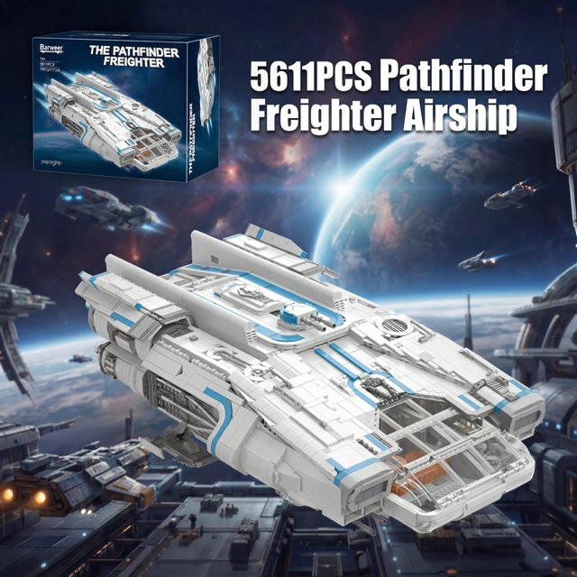 barweer Weltraum-Krieg Pathfinder Frachter Luftschiff, Baukasten, 5611 Teile, ab 14 Jahren - Bild 1