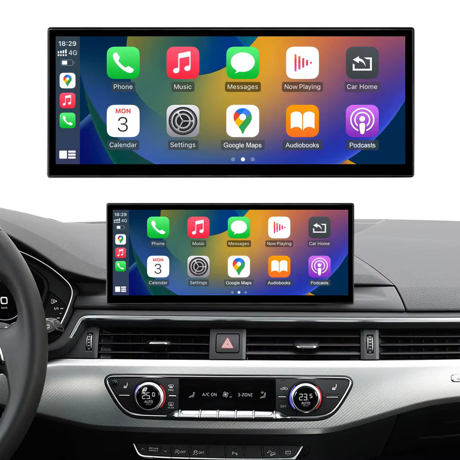 Road Top Multimedia-Player mit 12,3 Zoll Touch-Display für Audi A4 A5 B9 (2016-2019) in Schwarz mit Android Auto, Apple CarPlay und GPS - Bild 7